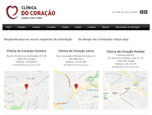 Tablet Screenshot of clinicacoracao.com